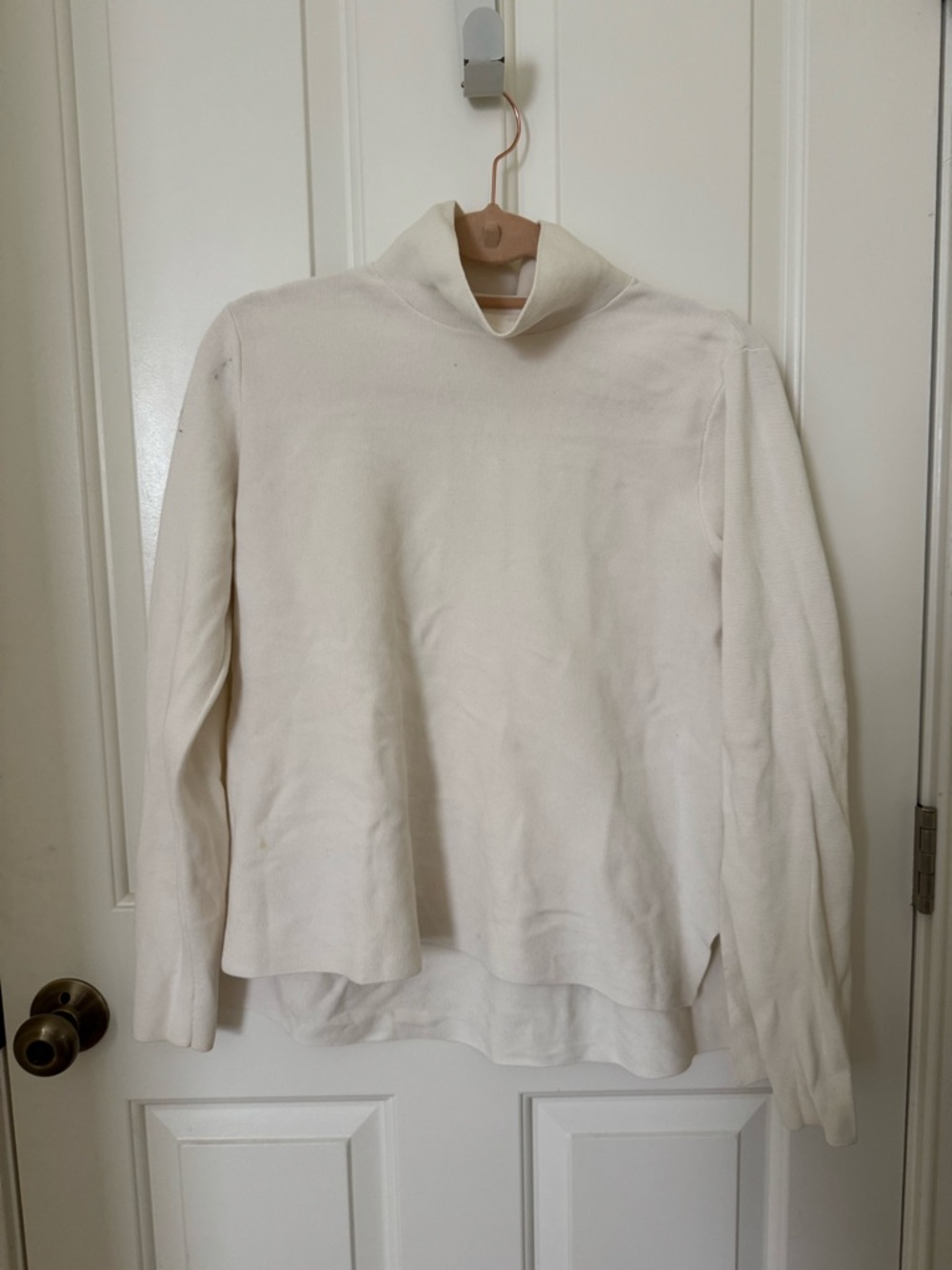 COS Cream Turtleneck Pullover Sweater